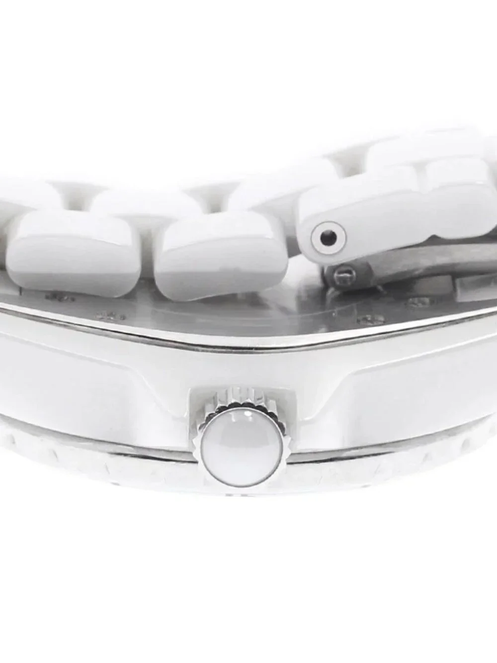 CHANEL J12 H1628 White ceramic 12P diamond white Dial Quartz Ladies Watch_956587